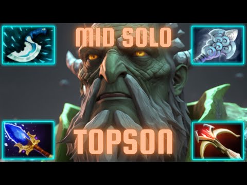 TOPSON Tiny: 25 kills, 1 death, Pro Mid Gameplay