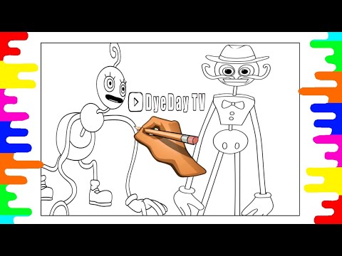 👀 Poppy Playtime Coloring | Daddy Long Legs Coloring Pages