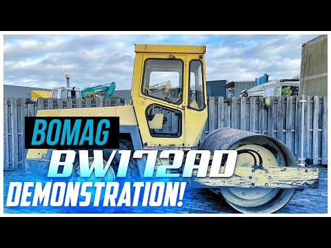 Bomag roller BW172AD demonstration