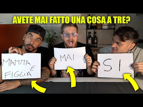 AVETE MAI FATTO UNA COSA A TRE? - RISPOSTE ONESTE ALLE DOMANDE PICCANTI con AWED
