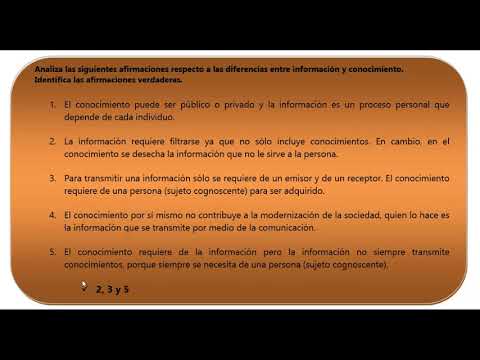 De la Información al Conocimiento ( Módulo 1-9)