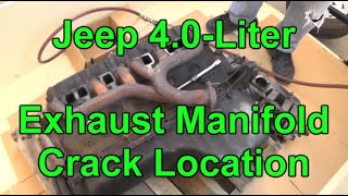 Jeep with Noisy Exhaust? This is where the Exhaust Manifold cracks & leaks