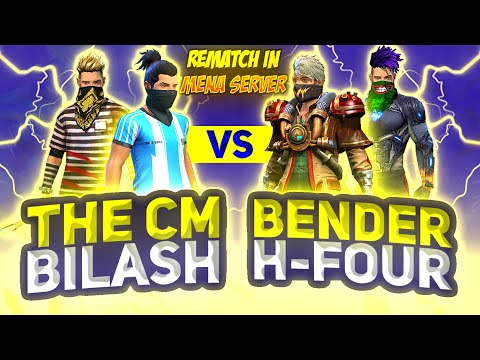 Bender + H-Four Vs Bilash + Cm || Free Fire Insane Rematch In Mena Server - Nonstop Gaming