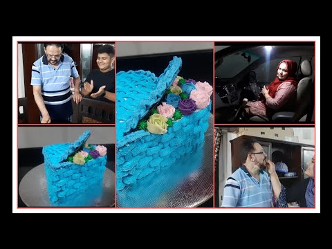 Open Heart bouquet basket cake| Cake vlog with mum| Mr&Mrs Kannur
