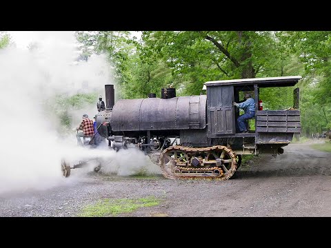 Starting the Weirdest Steam Tractor Ever Invented