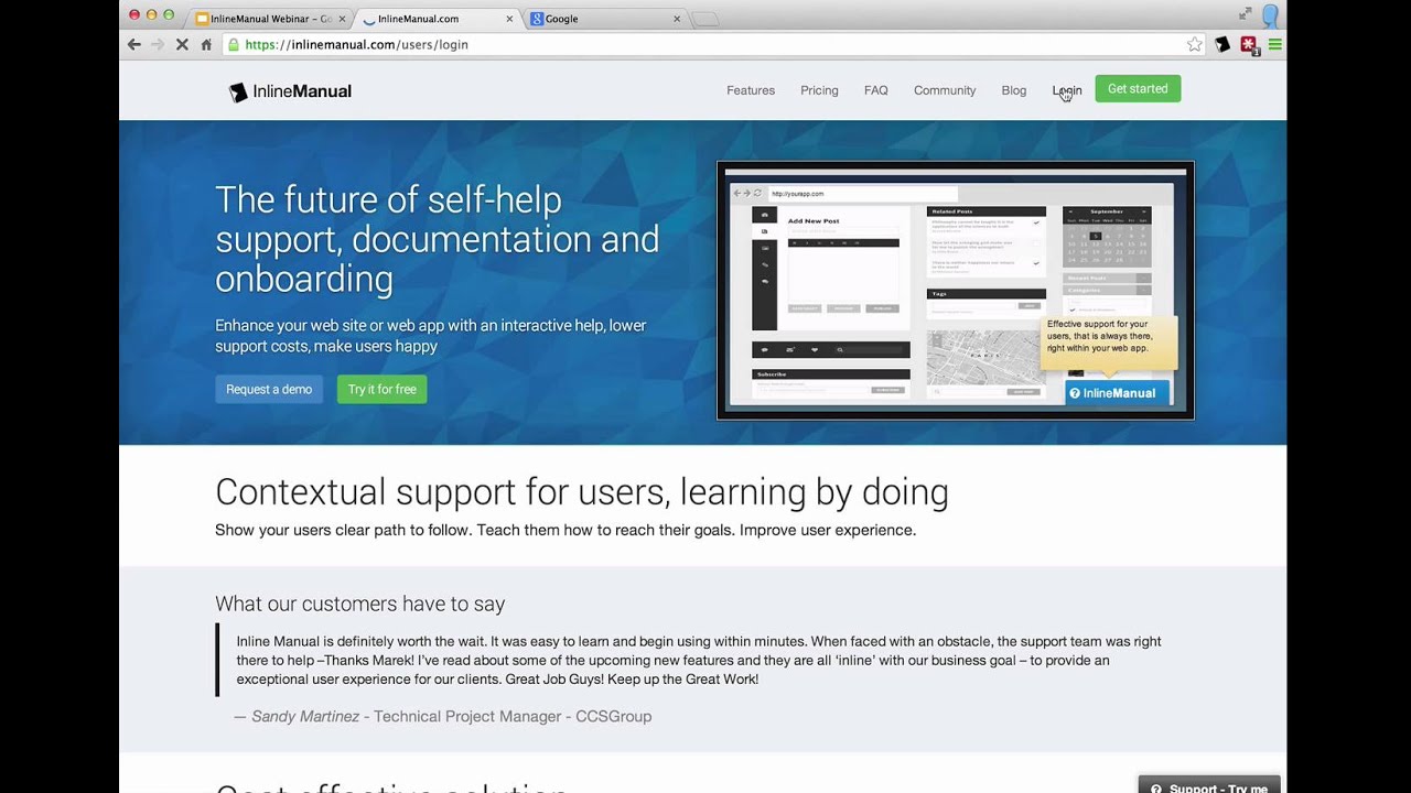 Getting Started with Inline Manual webinar - 9.4.2014