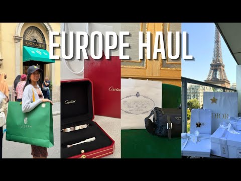 EUROPA HAUL | Dior, Prada, Goyard, Cartier, + boutiques locais