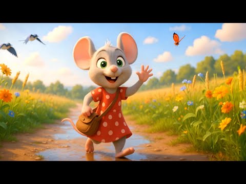🐭 Chiț, chiț, Chițirela - cântec pentru copii în română | animație, cântece grădiniță​