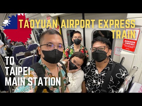 Trem expresso do aeroporto de Taoyuan para a estação principal de Taipei 🇹🇼 | Vlog #110