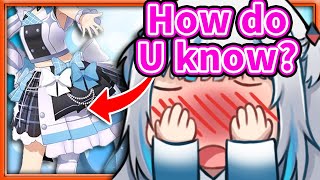 Gura Didn't Expect Chat Would Notice This about Her 3D Idol Outfit 【Gawr Gura / HololiveEN】