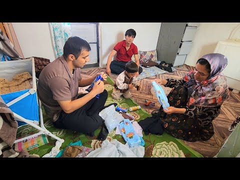 After weeks of being away; Mohammad came with a souvenir and a heart full of love for the family 🎁💖