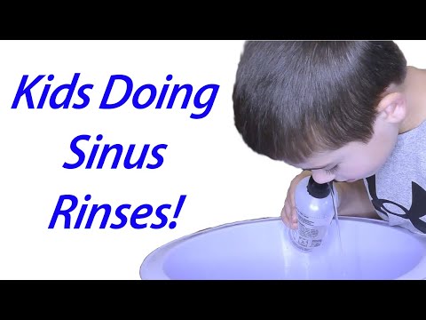 Pediatric Nasal Rinse - How a Sinus Rinse is Performed in Kids!