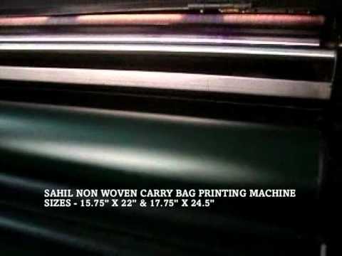 Three Colour Non Woven Bag Printing Machine