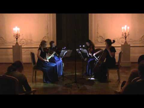 Mozart String Quartet in Es-dur (KV 428). 3. Menuetto. Allegro - Trio (Liepaja String Quartet)