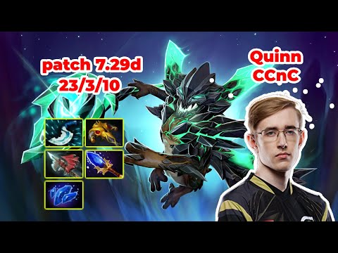 Quinn CCnC Outworld Destroyer Mid - DOTA 2 7.29d - MMR rank - Dota2 Gameplay [Learn To PRO dota2]