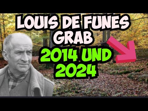 LOUIS DE FUNES - Sein Grab 2014 und 2024   #louisdefunes  #comedy  #graves  #retro  #missmarple