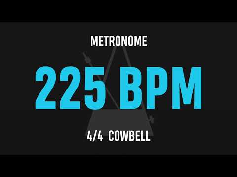 225 BPM 4/4 - Best Metronome (Cowbell)