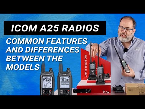 Icom A25 Radios - Common Features and Differences Between the Models