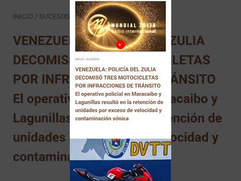 VENEZUELA: POLICÍA DEL ZULIA DECOMISÓ TRES MOTOCICLETAS POR INFRACCIONES DE TRÁNSITO