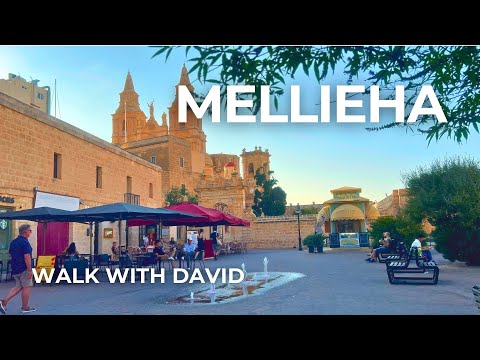 Mellieħa Walking Tour | Discover One of Malta’s Most Beautiful Towns 🇲🇹 | 4K City Walk