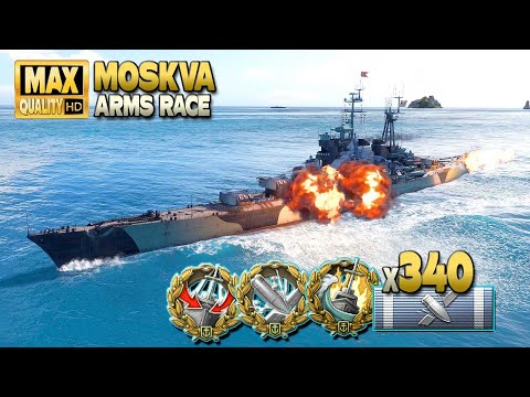 Cruiser Moskva: Knowing when to push, when to stay back - World of Warships