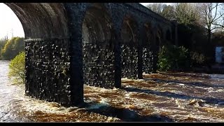 preview picture of video 'River Maine @ Randalstown after hours of heavy rain. 07-11-2014'