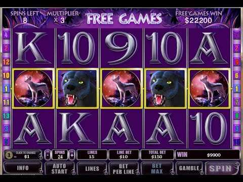 AMAZING FREE SPIN ++MORE FREE SPIN PANTHER MOON SLOTS