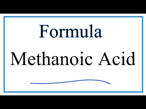 How to Write the Formula for Methanoic Acid