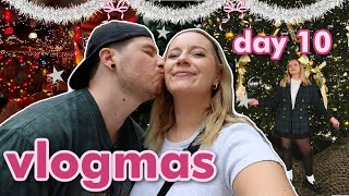 cancelled flights, last minute shopping & christmas lights date night! | vlogmas day 10