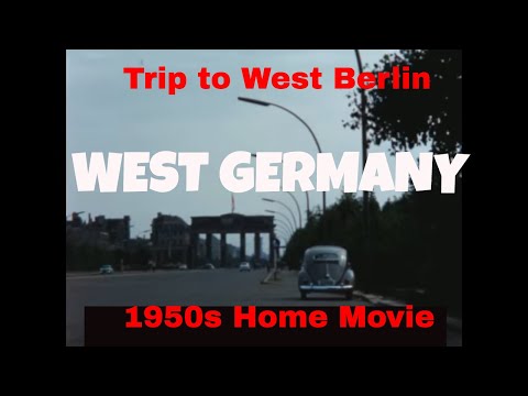 1950s HOME MOVIE  TRIP TO EAST & WEST BERLIN  GERMANY  (SILENT FILM) 88054