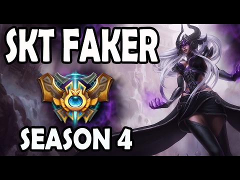 SKT T1 Faker Syndra vs Katarina Mid Lane Ranked Challenger Korea