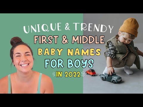 UNIQUE & TRENDY First & Middle BABY NAMES For Boys in 2022 | Cool & Handsome Boy Names List!