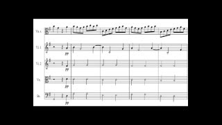 Telemann - viola concerto - Presto (4/4) Sheet music / partitions