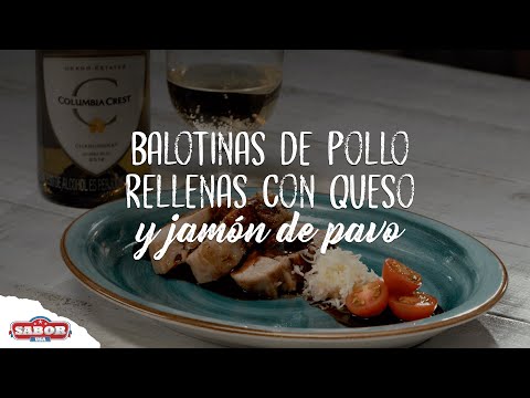 Receta de balotinas de pollo rellenas con queso y jamón de pavo | SaborUSA