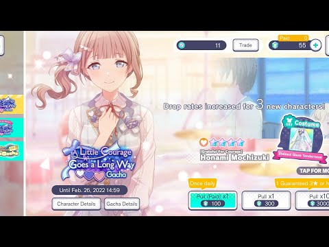 Project Sekai - A Litte Courage Goes A Long Way Gacha (3,000 Crystals)