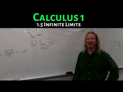 Calculus 1: Lecture 1.5 Infinite Limits