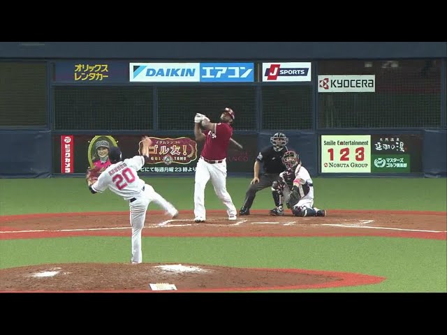 【7回表】イーグルス・ペゲーロ 高く打ち上げたタイムリー2ベースで追加点‼ 2018/5/13 Bs-E