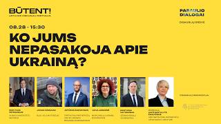 „Ko jums nepasakoja apie Ukrainą?“ – „Būtent!“ 2026