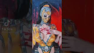 Body Paint Art/ボディーペイントアート #TikTok #shorts