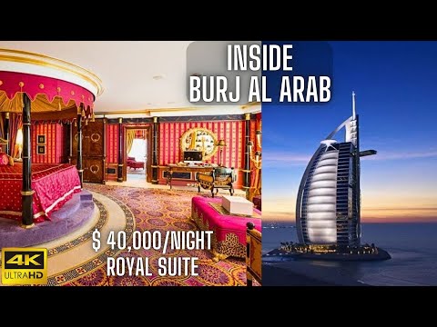Inside The Burj Al Arab (Dubai's 7 Star Hotel) | $ 40,000/Night Royal Suite Full Tour | 4K