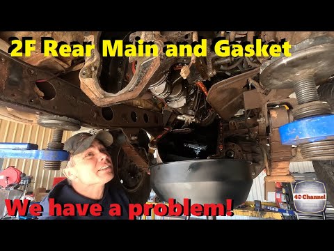S2EP93 - 2F - Install a Rear main and Pan / Sump Gasket, but find issues with the pan and the oil!
