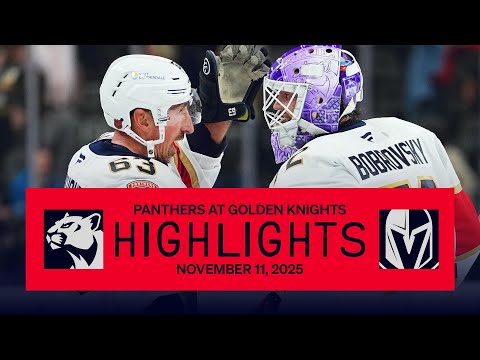 Panthers at Golden Knights Highlights | 11.11.25
