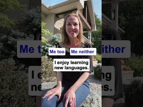 How to use \Me Too\ and \Me Neither\ correctly | English conversation #english