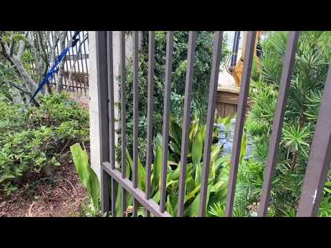 Part of a video titled HOW TO REPAIR A LEANING CINDER BLOCK WALL - YouTube