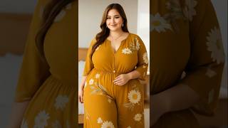 Download lagu Dubai Princess Look 🌟 | Curvy Model in Floral Gown | Plus Size Fashion Style 2025 mp3