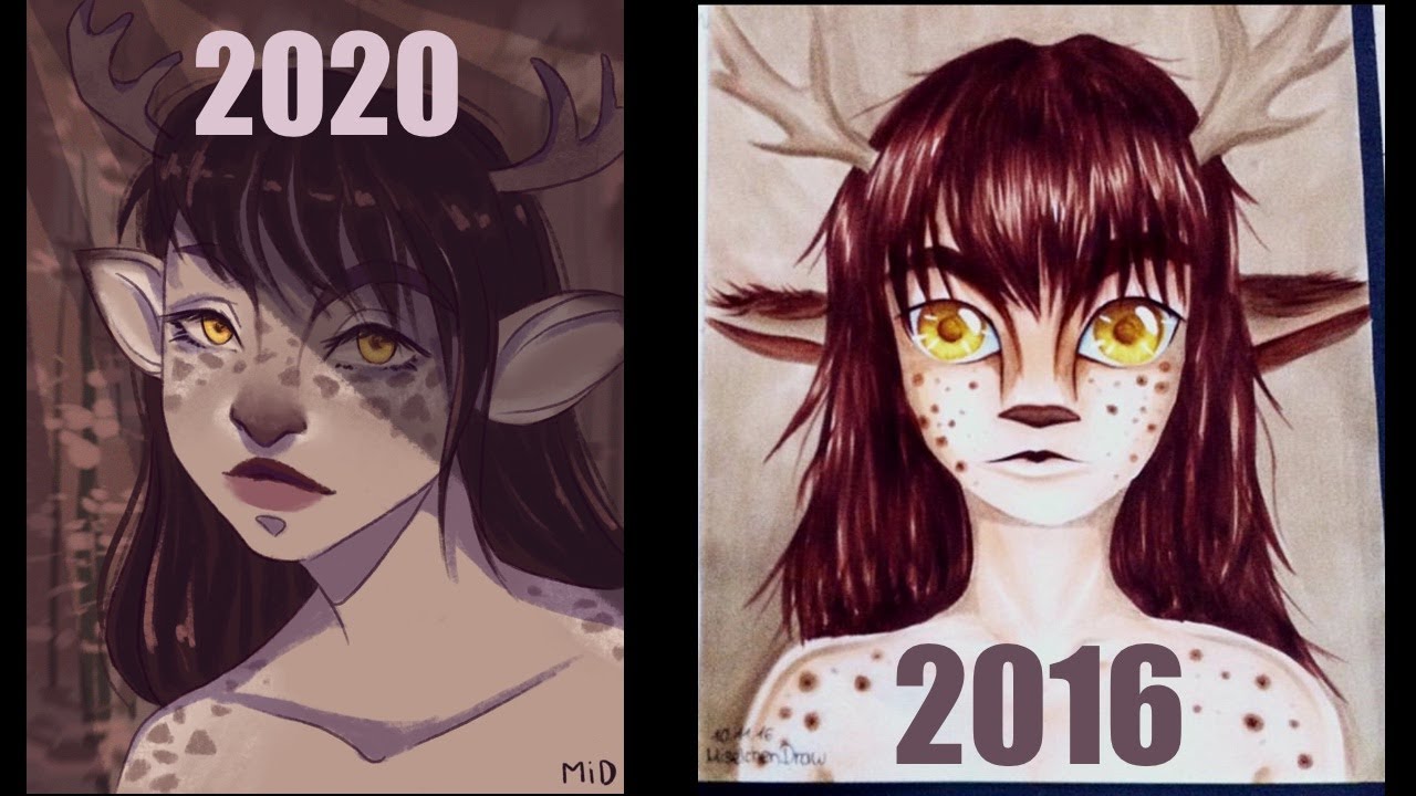 Redrawing old art (4 years apart)