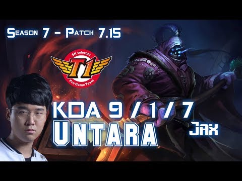 SKT T1 Untara JAX vs CAMILLE Top - Patch 7.15 KR Ranked
