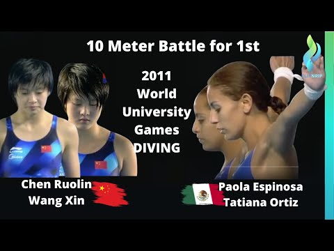 2011 Women Diving University Games - Paola Espinosa Tatiana Ortiz vs Chen Ruolin & Wang Xin