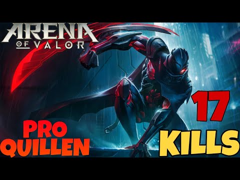 Aov Quillen pro gameplay|| new Build full damage - Arena of valor