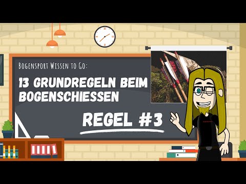 Grundregeln des Bogensports No. 3 - Comic für mehr Sicherheit beim Bogensport #archery